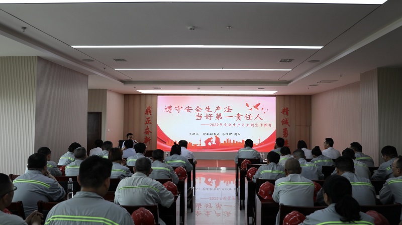 公司黨委副書記、總經(jīng)理周紅到富平公司作安全生產(chǎn)月主題宣講