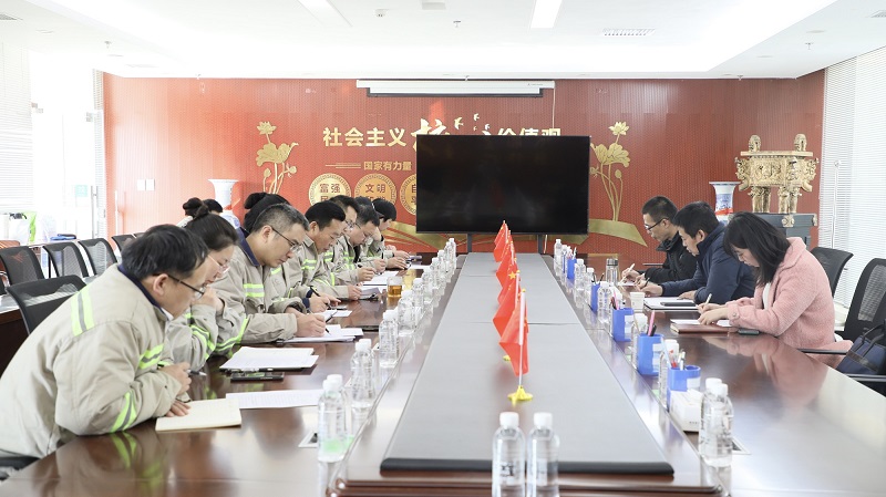 陜西建材科技公司黨委副書記、總經(jīng)理周紅到富平公司調(diào)研指導工作