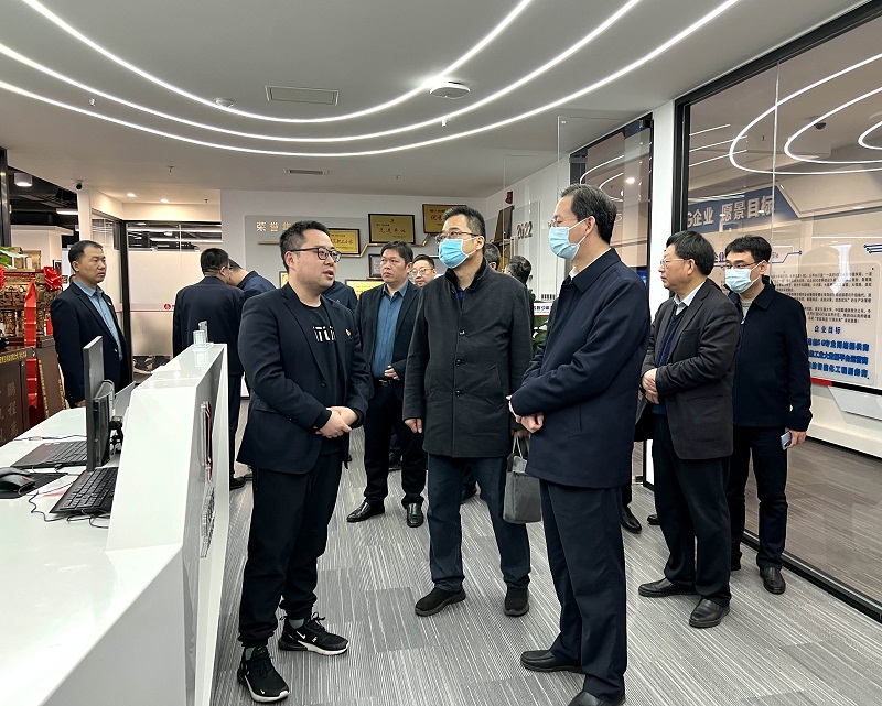 保定市政府副市長(zhǎng)安悅民一行到智引公司考察調(diào)研